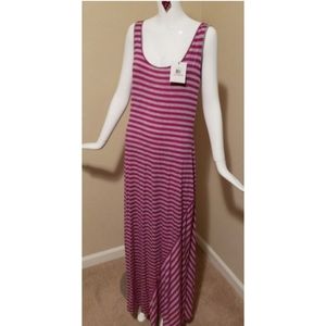 Calvin Klein Striped Maxi Dress